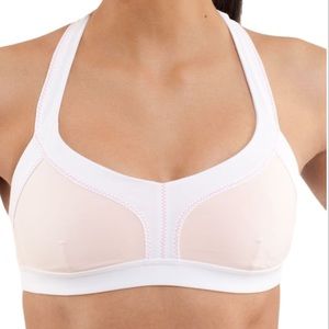 lululemon RUN SPRINT BRA IN PARFAIT PINK WHITE  4